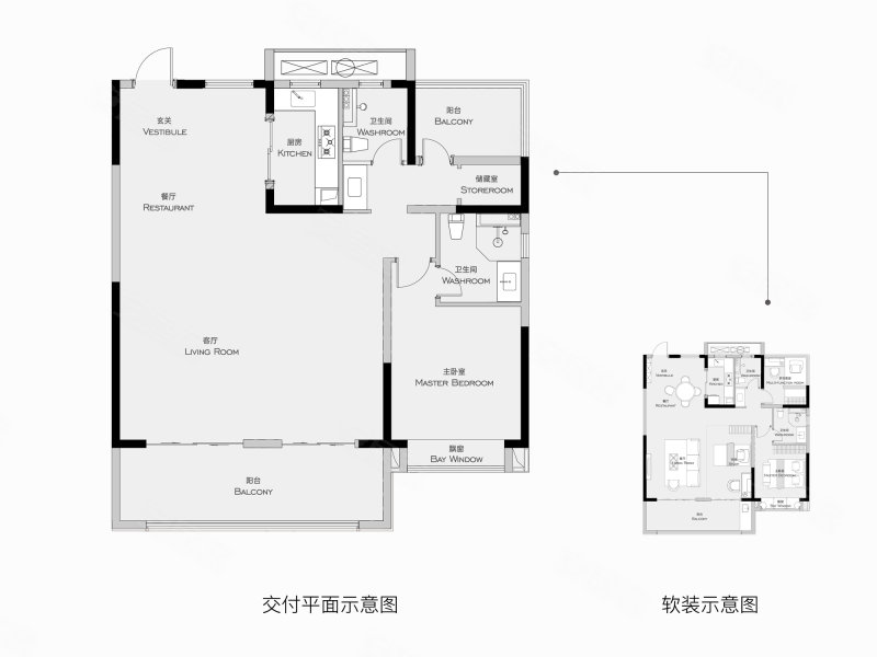 祥源庐源上城3室2厅129㎡300万二手房图片