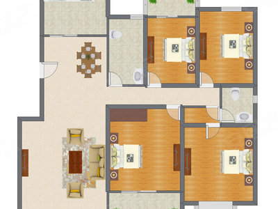 4室2厅 192.60平米