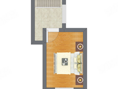 2室1厅 60.60平米