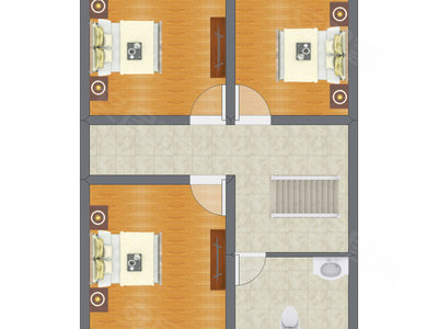 4室2厅 89.00平米