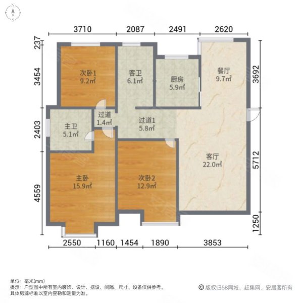 9月5日开拍 法拍房抄底价 景瑞上府 三房 高层 采光好