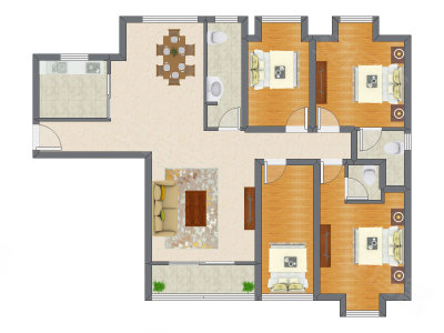 4室2厅 139.60平米