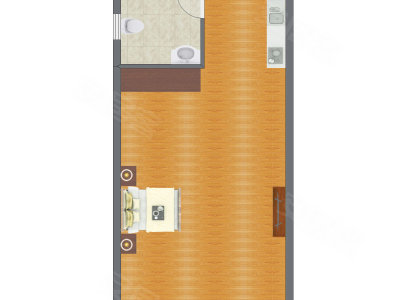 1室0厅 51.20平米