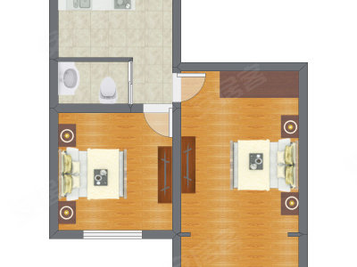 2室0厅 65.83平米