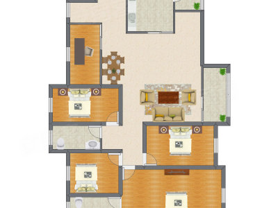 5室2厅 143.50平米
