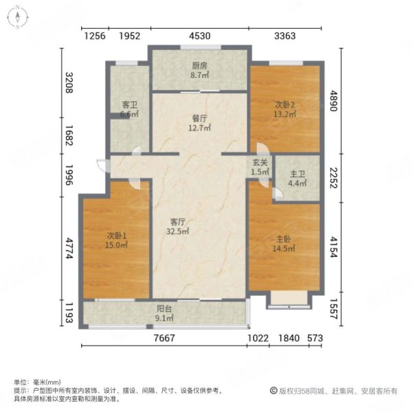 烟台峰山怡景户型图图片