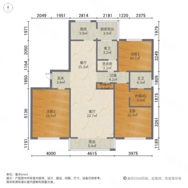 桐乡御珑湾户型图图片