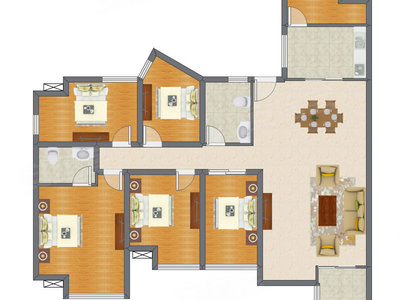 5室2厅 162.80平米