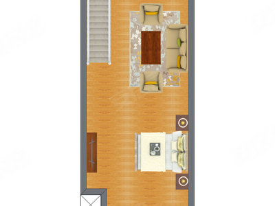 2室1厅 31.79平米