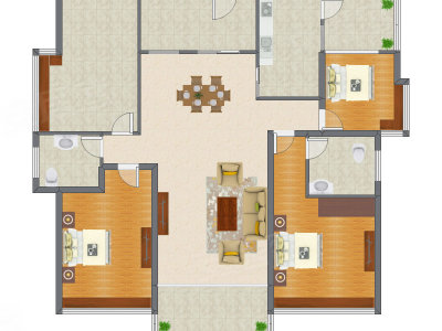3室2厅 238.00平米