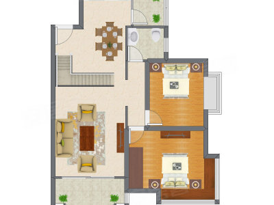 3室2厅 140.89平米