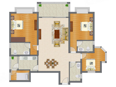 4室2厅 152.83平米