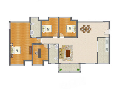 4室2厅 137.65平米