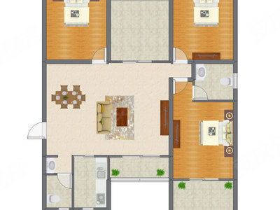3室2厅 112.47平米