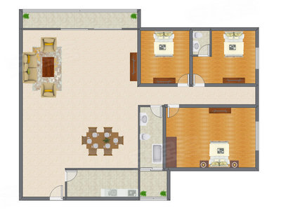 3室2厅 183.72平米