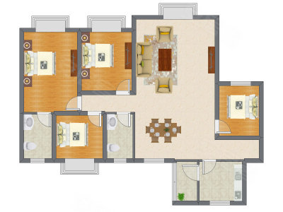 4室2厅 142.15平米