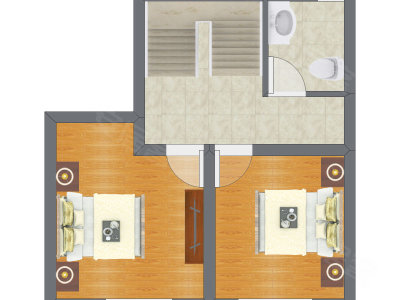 2室1厅 93.90平米户型图