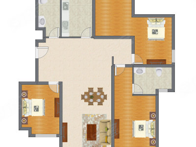 3室2厅 137.78平米