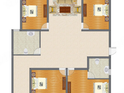 4室2厅 129.47平米