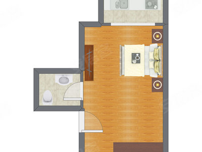 1室0厅 41.95平米