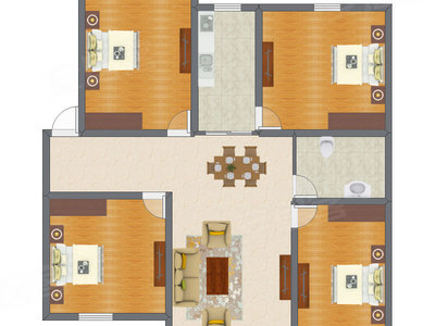 4室2厅 139.00平米