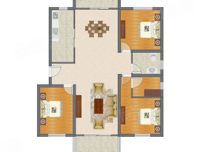 3室2厅 112.45平米