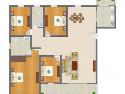 4室2厅 160.30平米