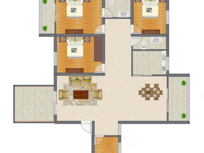 4室2厅 124.78平米