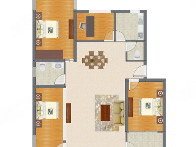 4室2厅 120.40平米