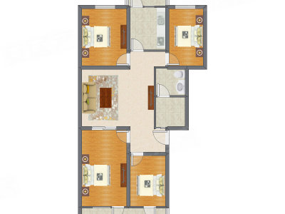 4室1厅 120.65平米