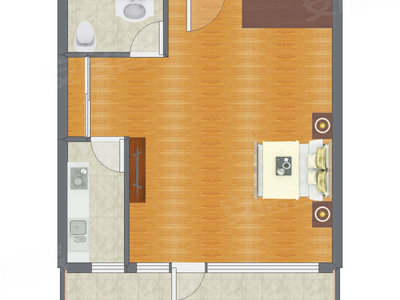 1室0厅 76.59平米