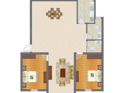 2室2厅 113.15平米