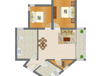 3室2厅 119.77平米户型图
