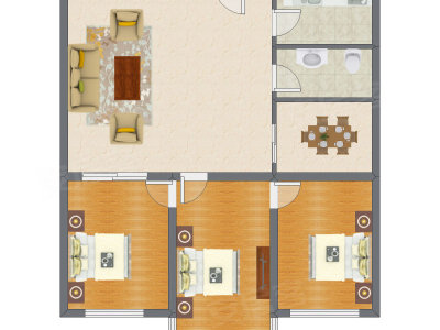 3室2厅 139.20平米