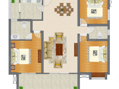 3室2厅 116.65平米