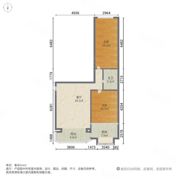 刀把卧室户型图图片