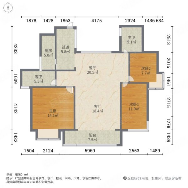 联泰香域水岸 南北通透 高楼层视野无遮挡 有电梯 正规商品房