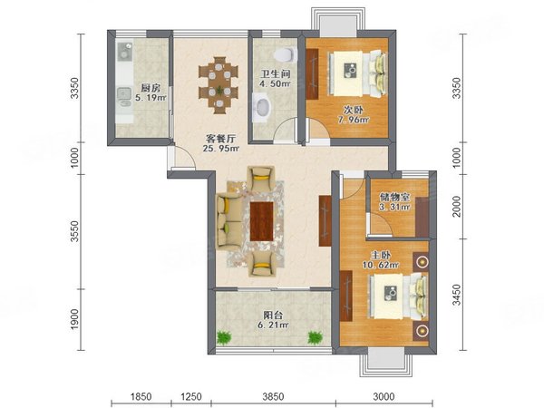 盛世宝邸一期房型图图片