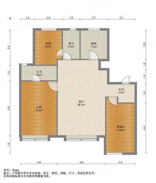 百脉悦府精装三室12楼117平急售115万