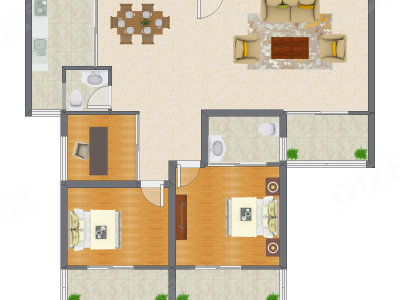 3室2厅 140.10平米