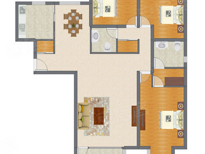 3室2厅 158.99平米