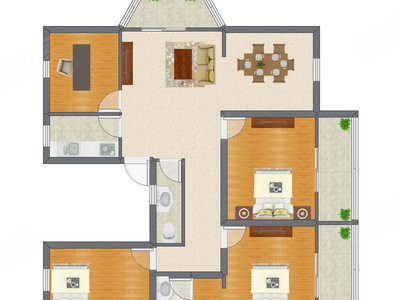 4室2厅 160.50平米
