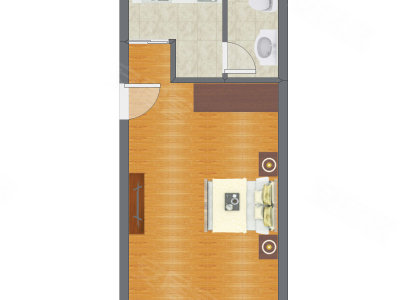 1室0厅 57.00平米
