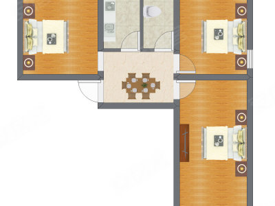 3室1厅 90.53平米