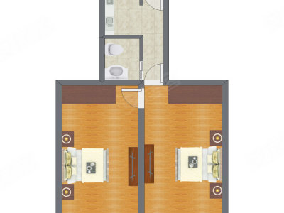 2室0厅 73.22平米户型图
