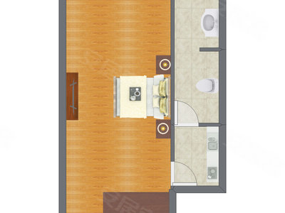1室0厅 41.63平米