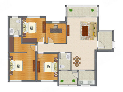 4室2厅 137.65平米