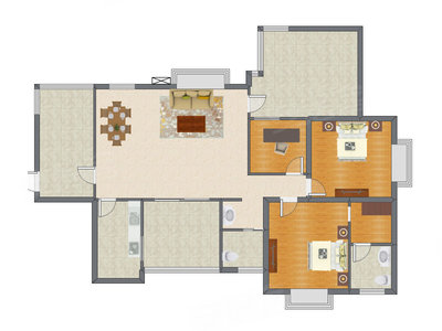 3室2厅 152.67平米