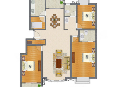 3室2厅 132.99平米