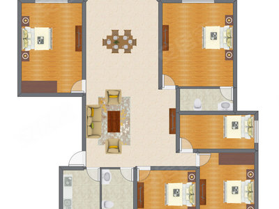5室2厅 164.00平米